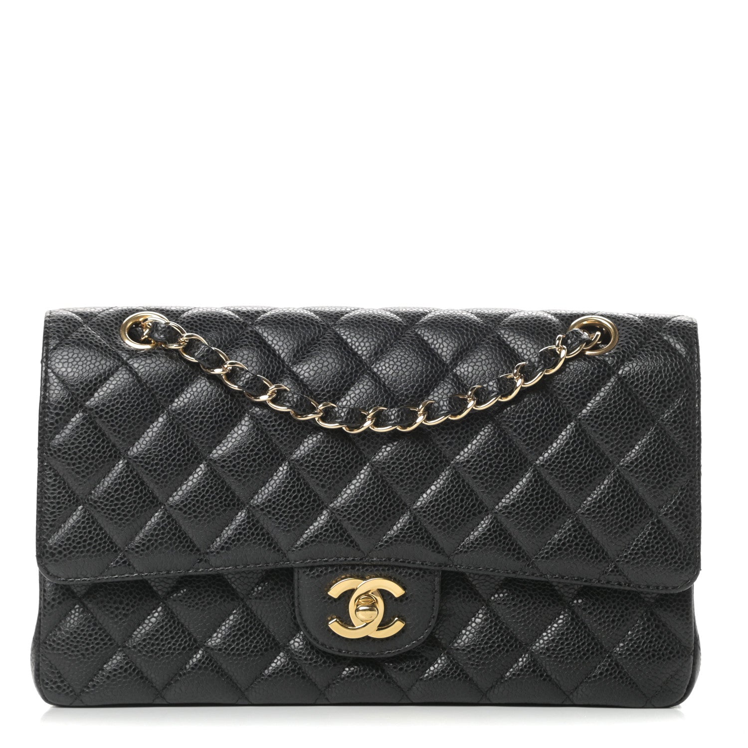 Chanel Caviar Quilted Medium Double Flap Black 1 of 11