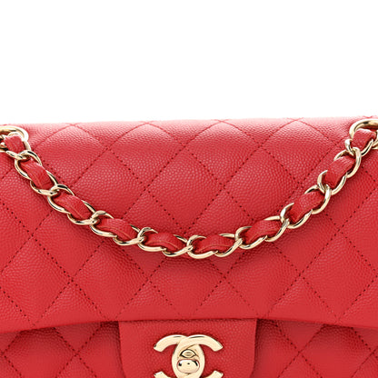Chanel Caviar Quilted Small Double Flap Red 8 of 11