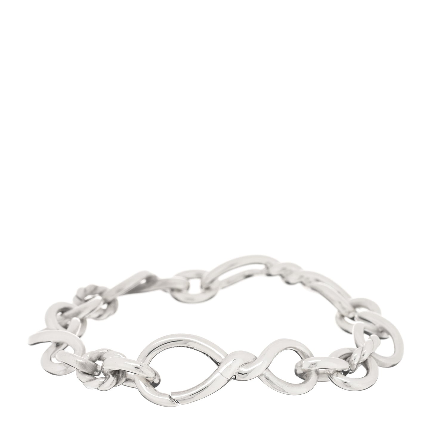 Sterling Silver Medium Continuance Chain Bracelet