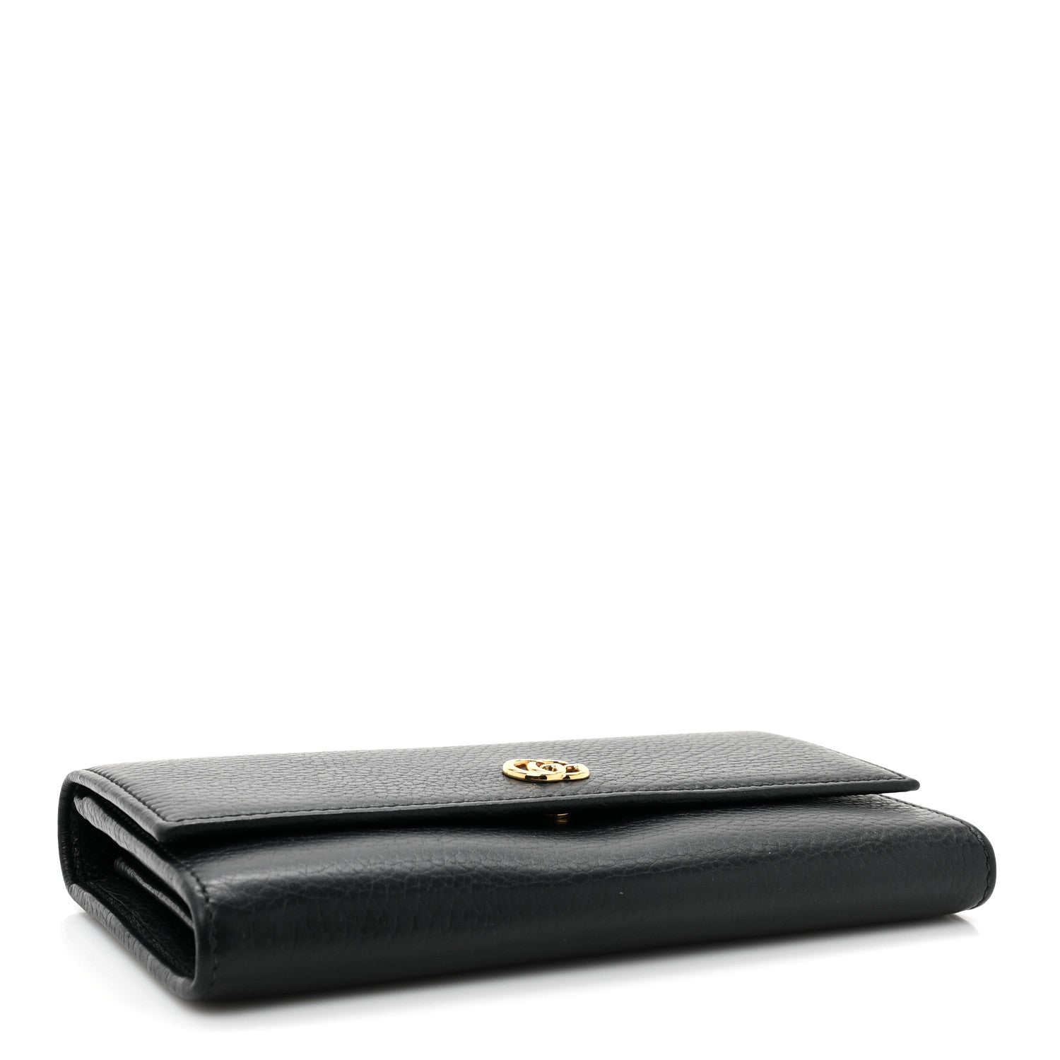 Gucci Dollar Calfskin GG Marmont Continental Wallet Black 4 of 12