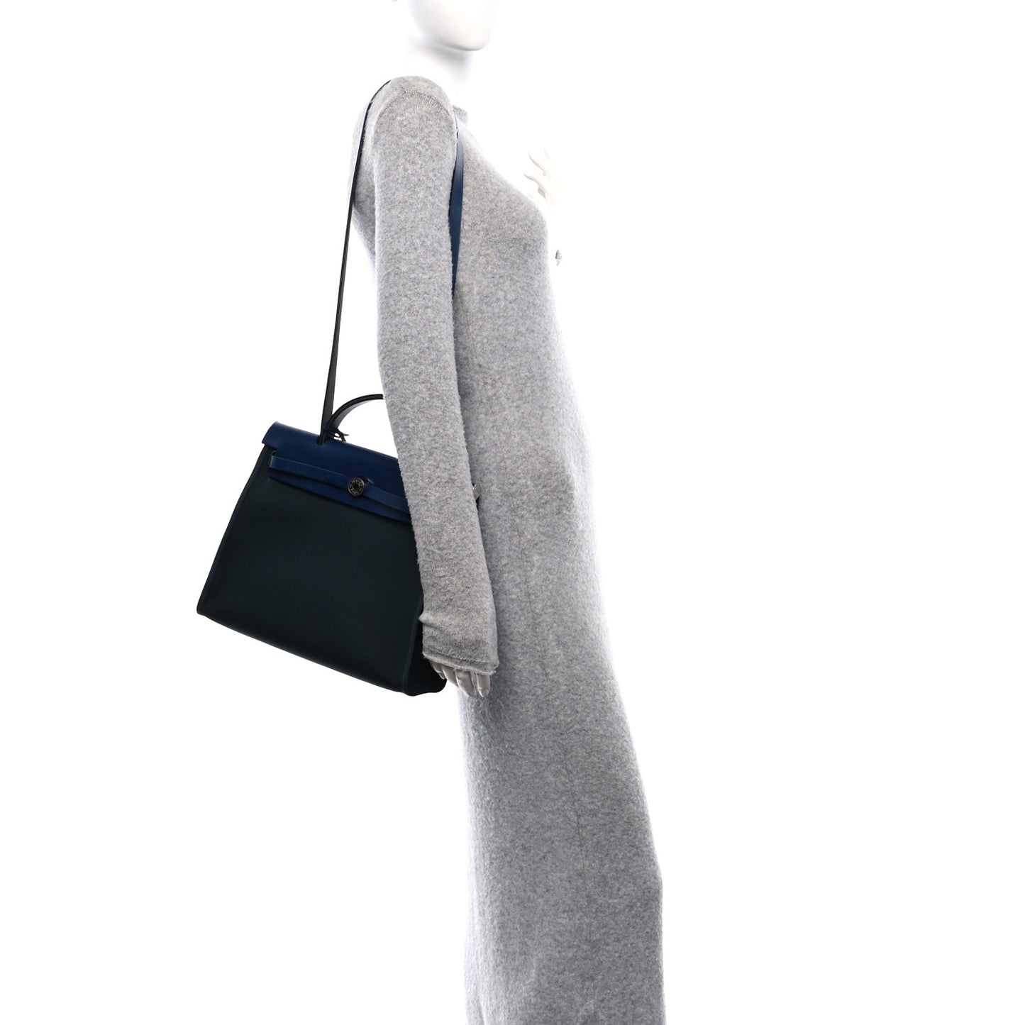 Military Toile Vache Hunter Herbag Zip 31 PM Bleu Marine Bleu Saphir