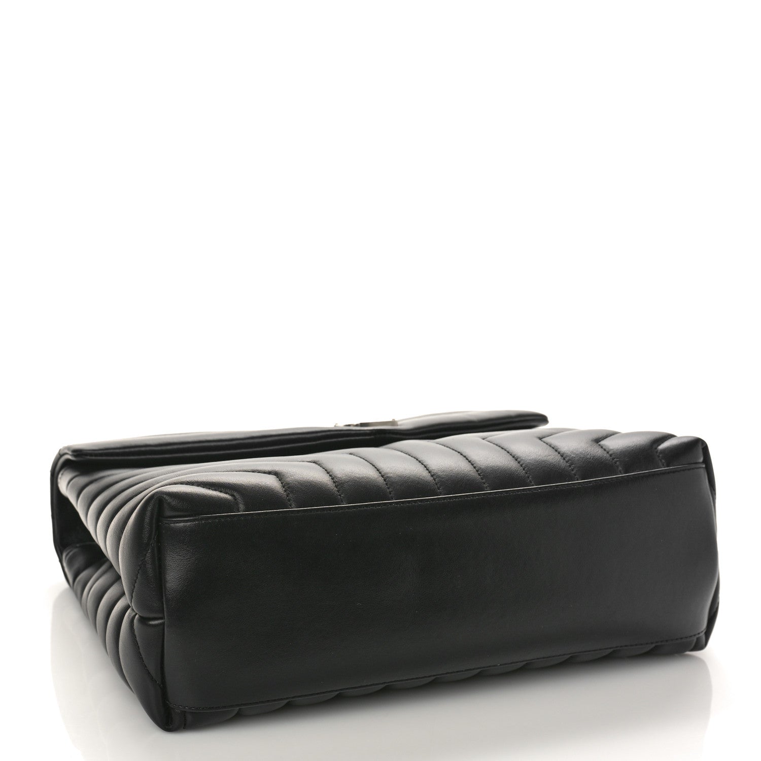 Saint Laurent Calfskin Y Quilted Monogram Medium Loulou Chain Satchel Black 4 of 9