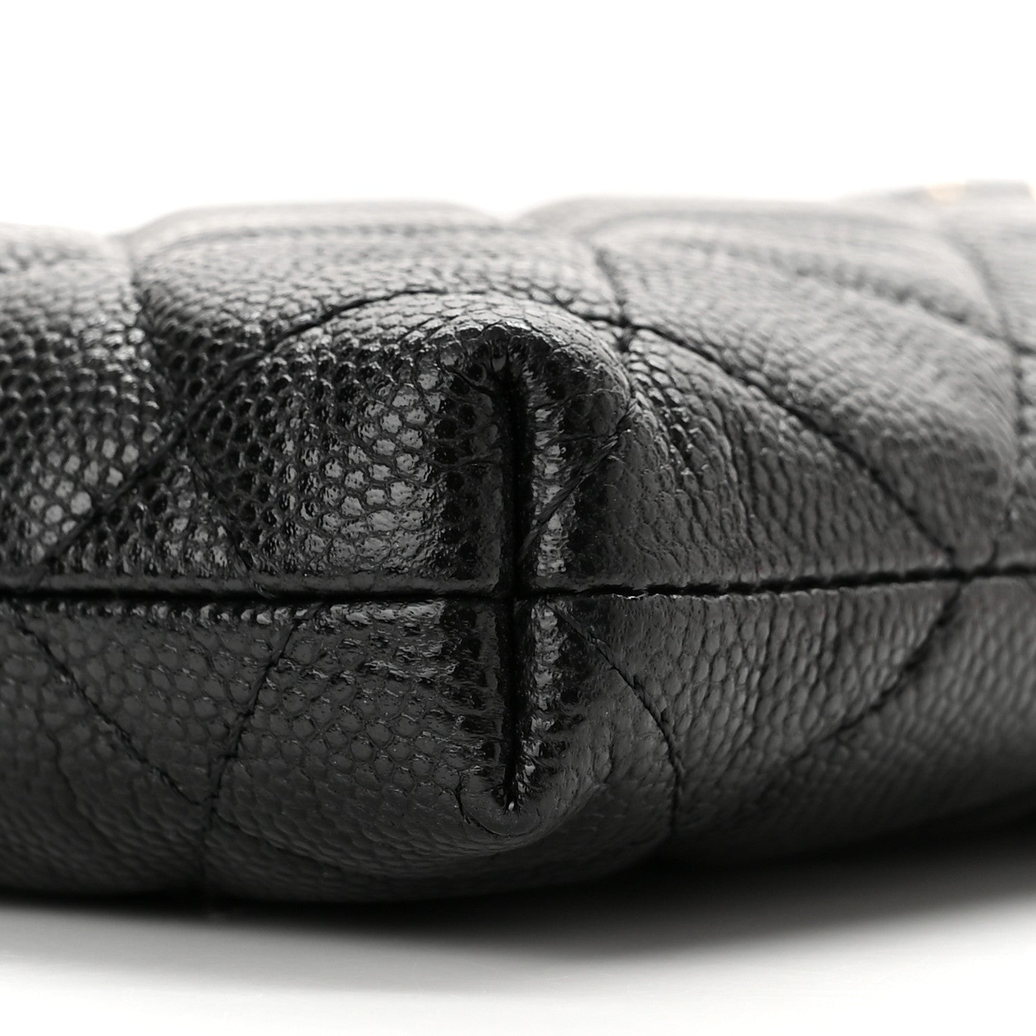 Chanel Caviar Quilted French New Wave Phone Holder With Chain Black 11 of 12