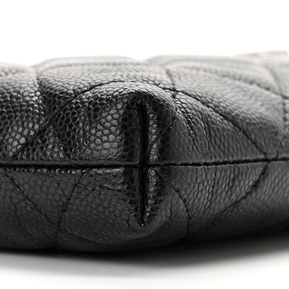Chanel Caviar Quilted French New Wave Phone Holder With Chain Black 11 of 12
