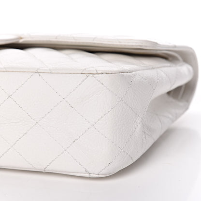 Chanel Caviar Quilted Medium Double Flap White 11 of 12