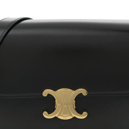 Celine Shiny Calfskin Medium Triomphe Black 8 of 11