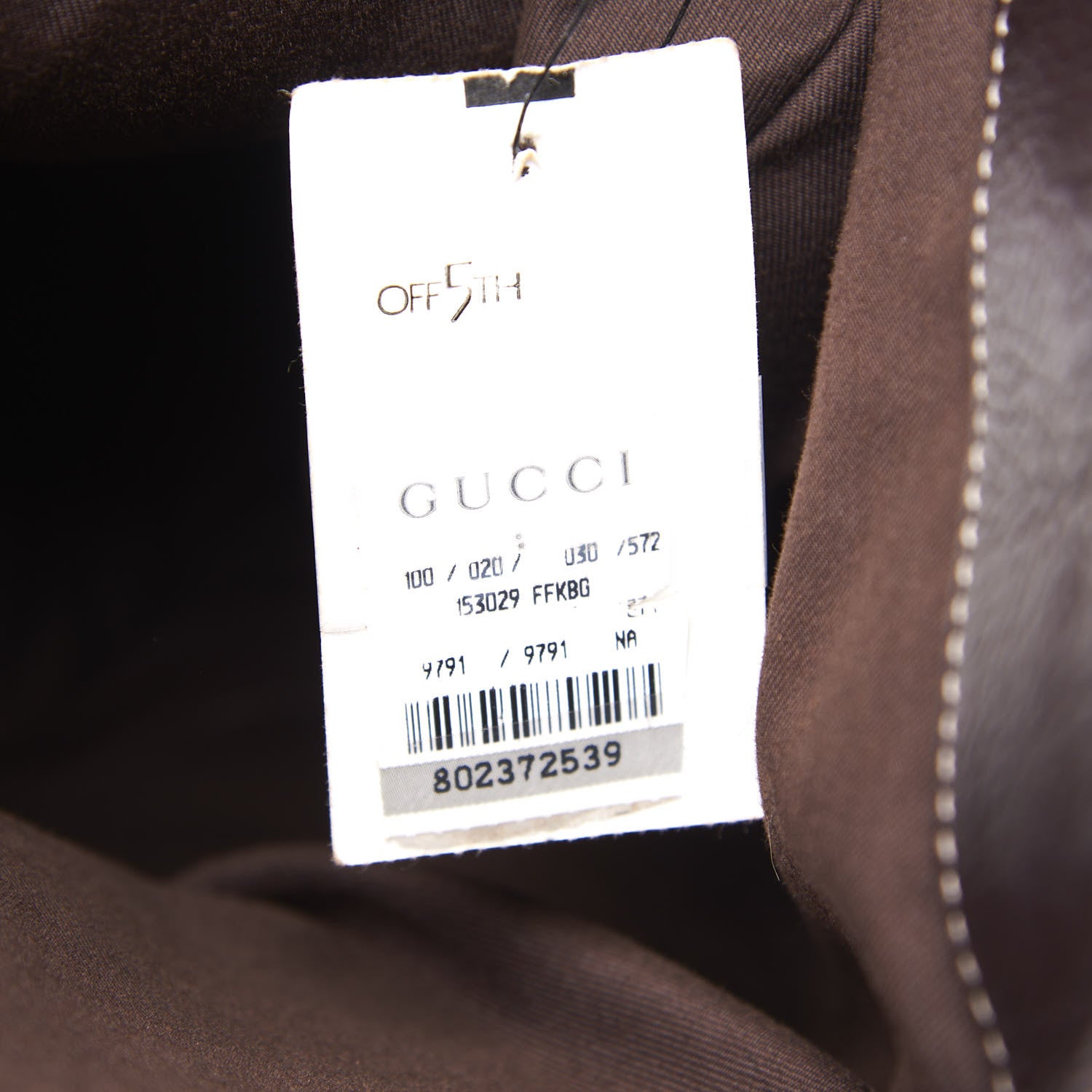 Gucci Calfskin Medium Britt Bag Dark Brown 9 of 10