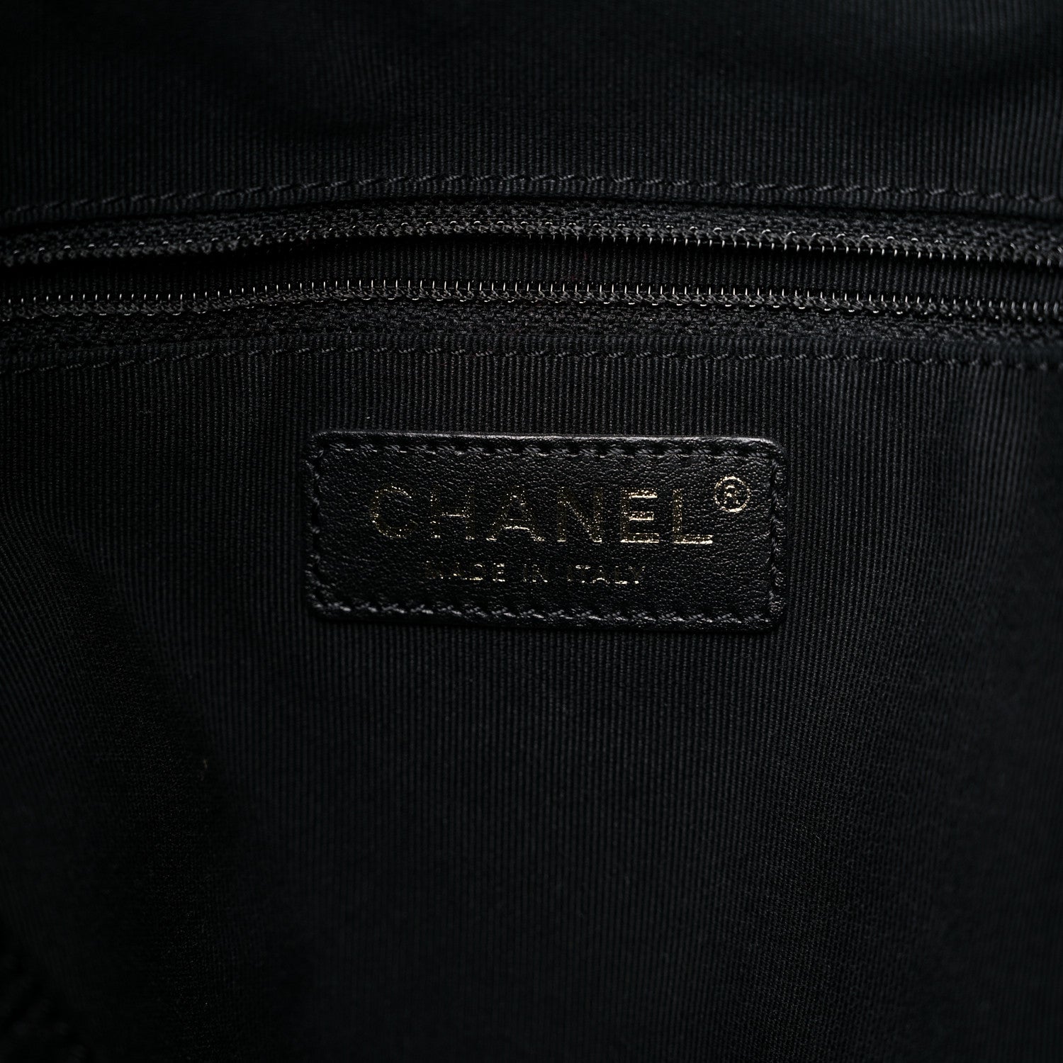 Chanel Calfskin Quilted Drawstring Tote Black 6 of 10