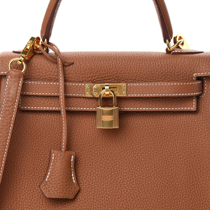 Hermes Togo Kelly Retourne 25 Gold 36 of 37