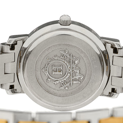 Hermes Stainless Steel 24mm Clipper Quartz Watch Gold 4 of 4