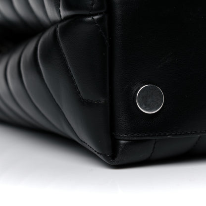 Saint Laurent Calfskin Y Quilted Monogram Large Loulou Chain Satchel Black 12 of 17