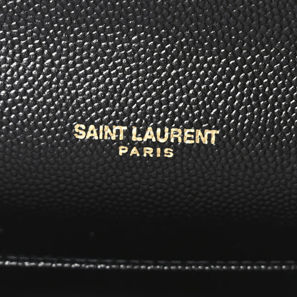 Saint Laurent Grain de Poudre Mini Uptown Crossbody Bag Black 6 of 10
