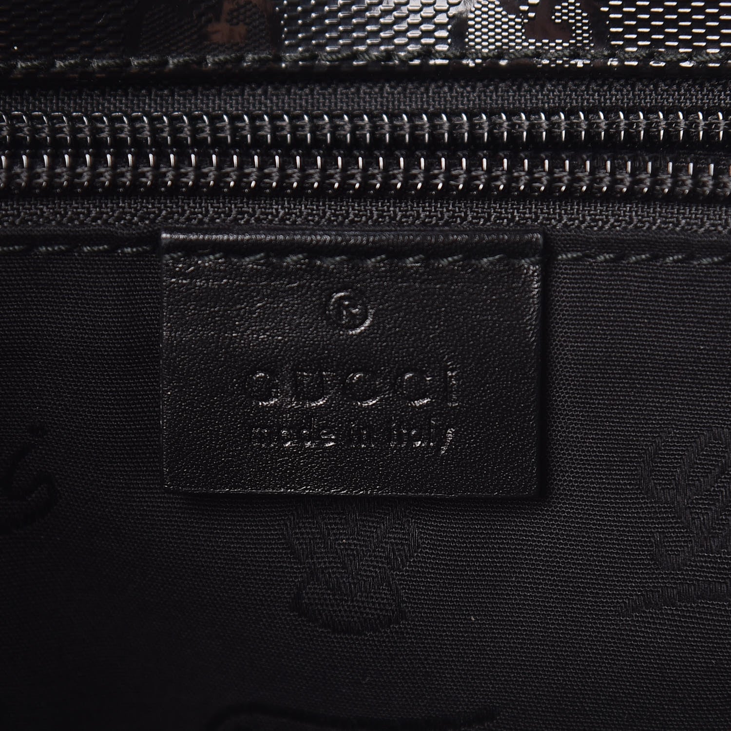Gucci Imprime Monogram Medium Double Buckle Flap Messenger Bag Black 6 of 10