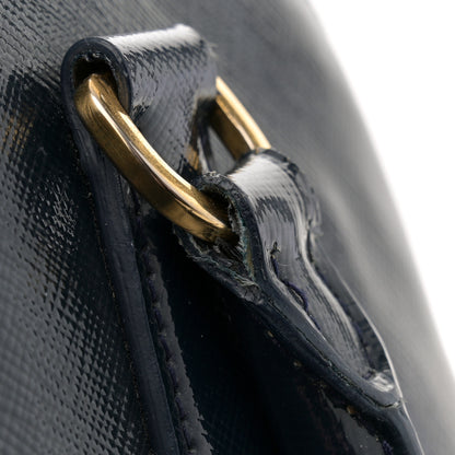 Prada Saffiano Vernice Medium Promenade Tote Royal 15 of 15