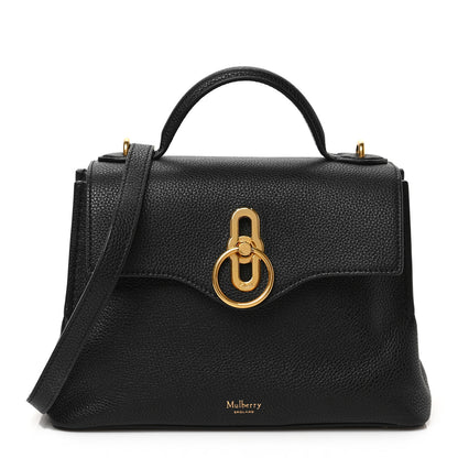Mulberry Small Classic Grain Calfskin Mini Seaton Black 1 of 8