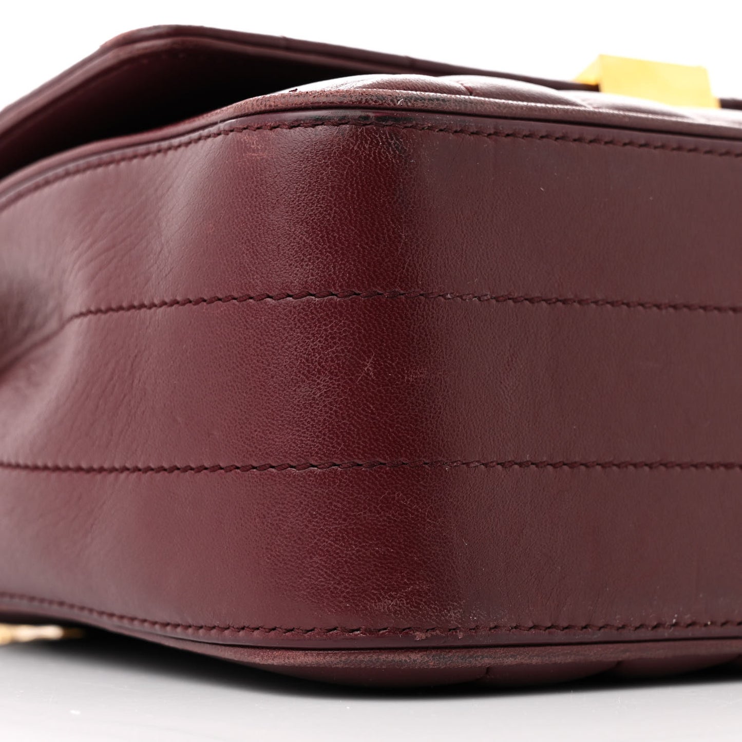 Lambskin Matelasse Monogram Medium Vicky Chain Bag Rouge Legion
