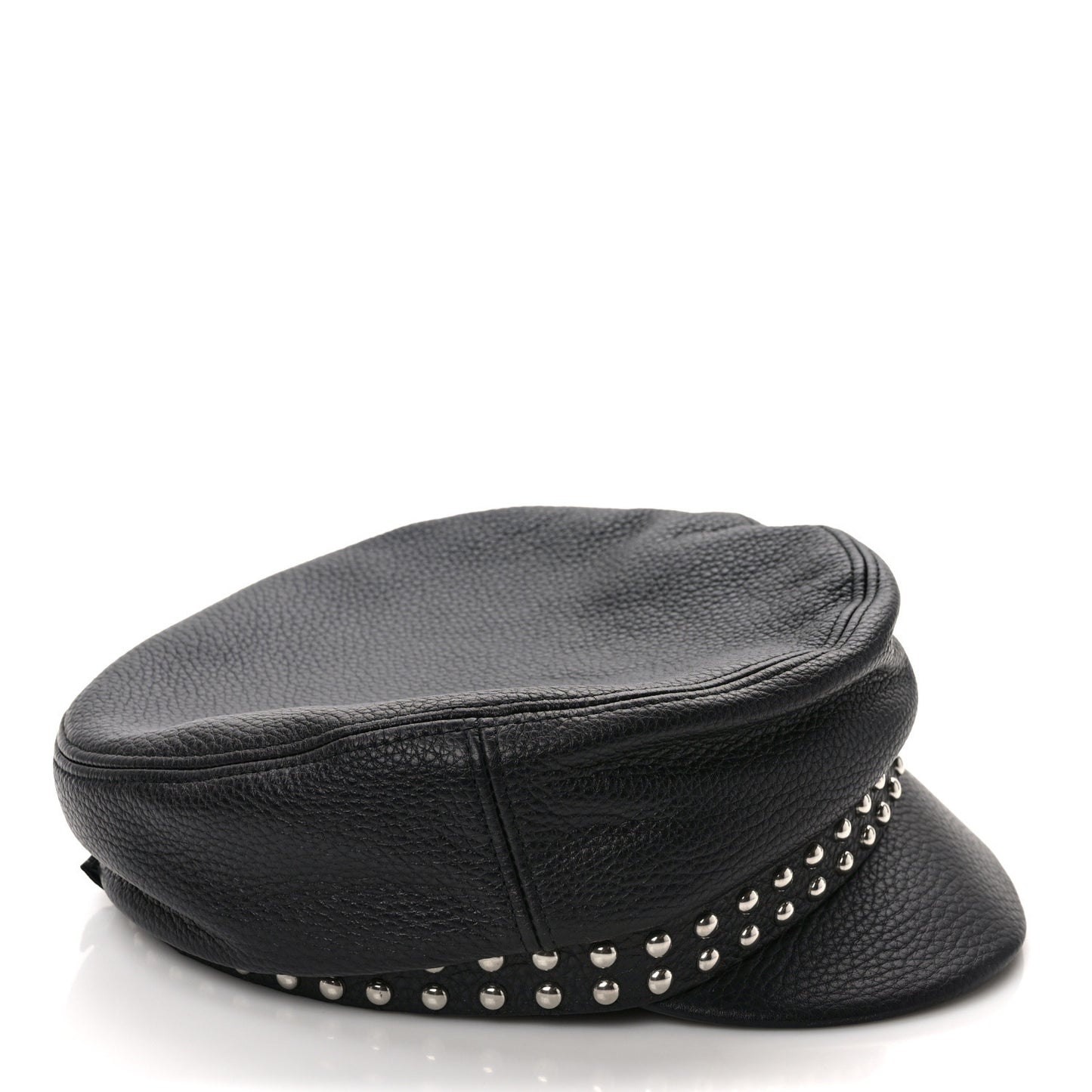 Calfskin Studded Cellarius Hat M Black