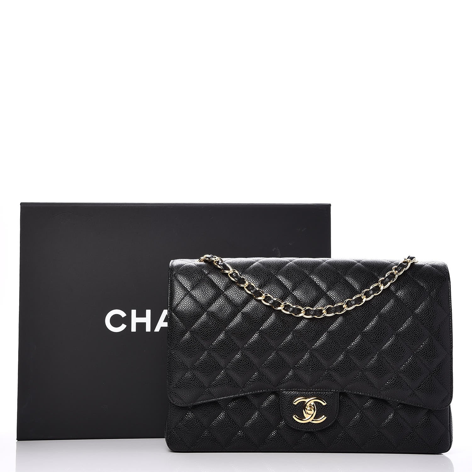 Chanel Caviar Quilted Maxi Double Flap Black 9 of 9
