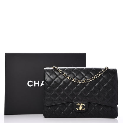 Chanel Caviar Quilted Maxi Double Flap Black 9 of 9