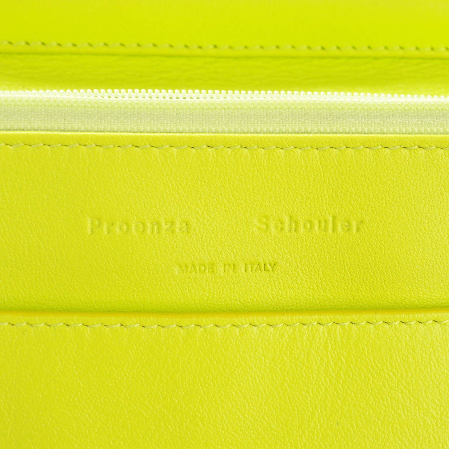 Lambskin PS1 Large Chain Wallet Citron