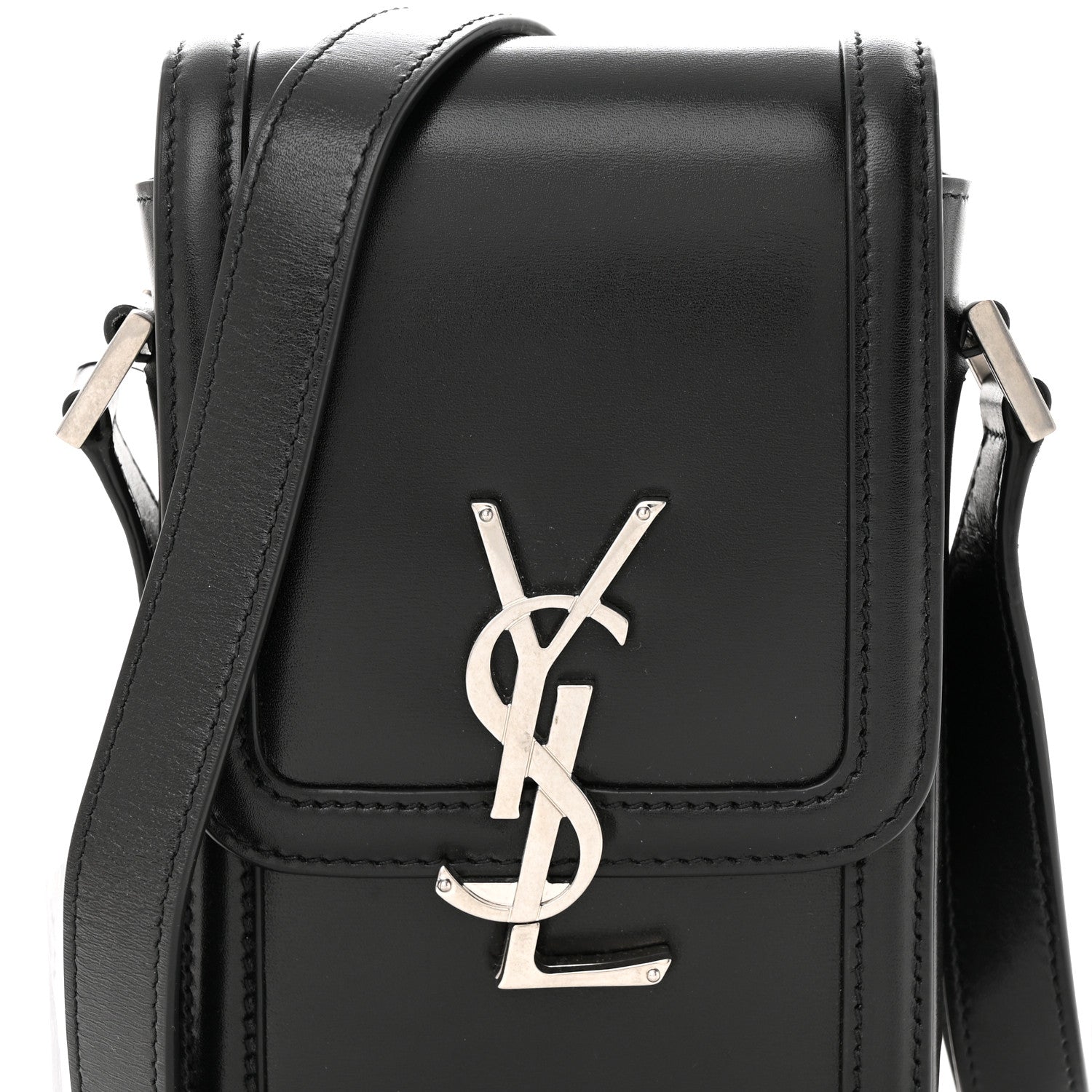 Saint Laurent Smooth Calfskin Mini Solferino Satchel Black 7 of 9
