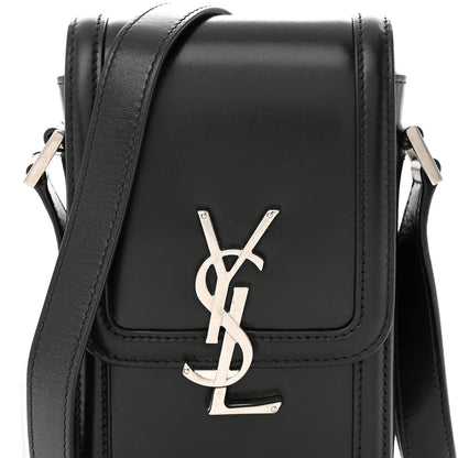 Saint Laurent Smooth Calfskin Mini Solferino Satchel Black 7 of 9