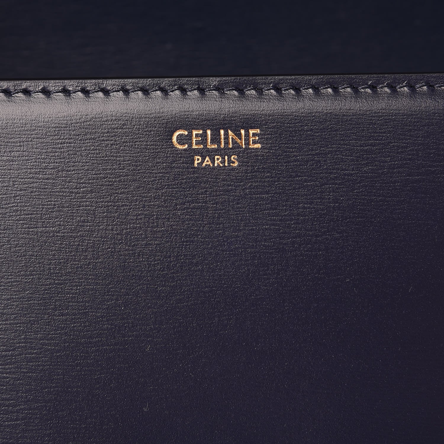 Celine Shiny Calfskin Teen Triomphe Dark Blue 6 of 9