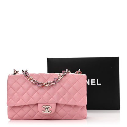 Chanel Lambskin Medium Heart Valentine Flap Pink 16 of 16