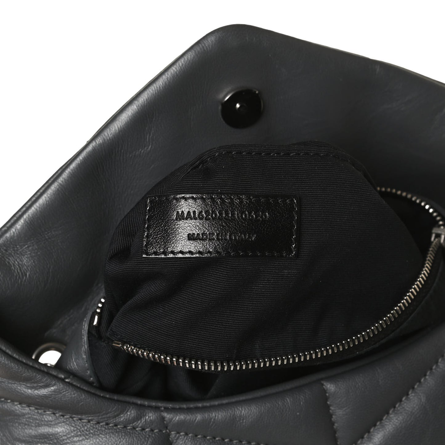 Lambskin Quilted Toy Loulou Puffer Monogram Chain Satchel Storm