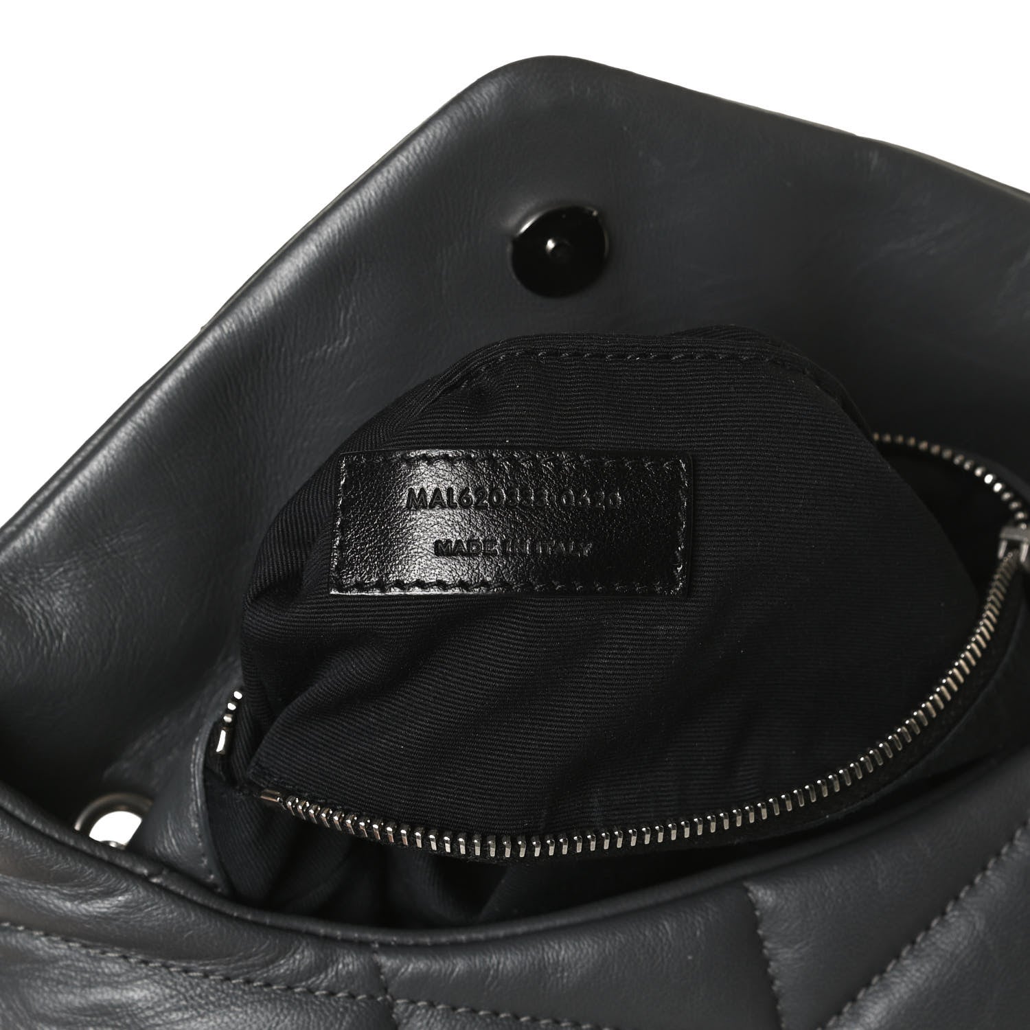 Saint Laurent Lambskin Quilted Toy Loulou Puffer Monogram Chain Satchel Storm 8 of 11