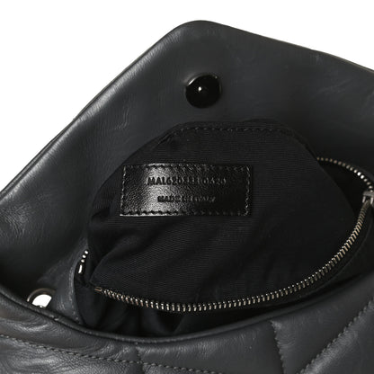 Saint Laurent Lambskin Quilted Toy Loulou Puffer Monogram Chain Satchel Storm 8 of 11