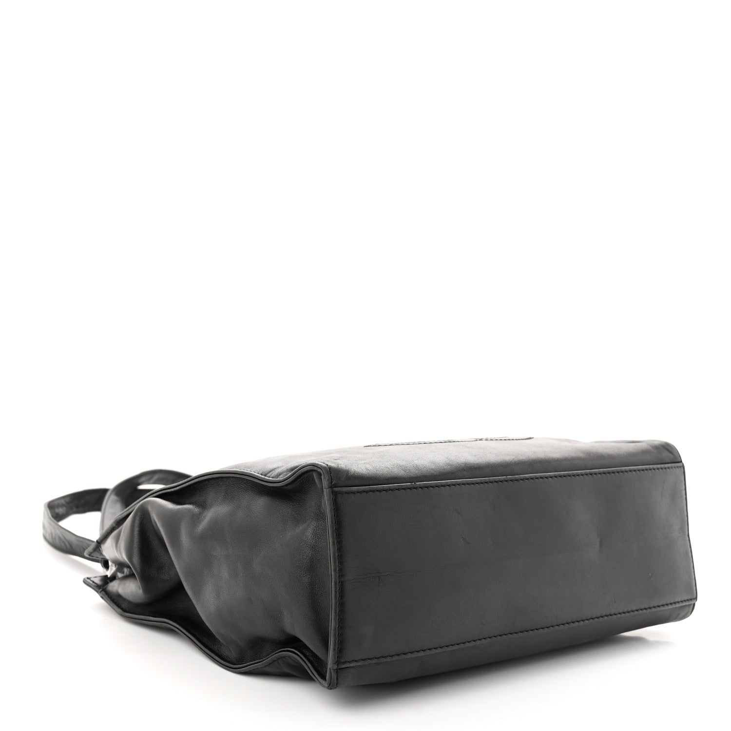 Chanel Lambskin CC Stitched Logo Tote Black 4 of 12