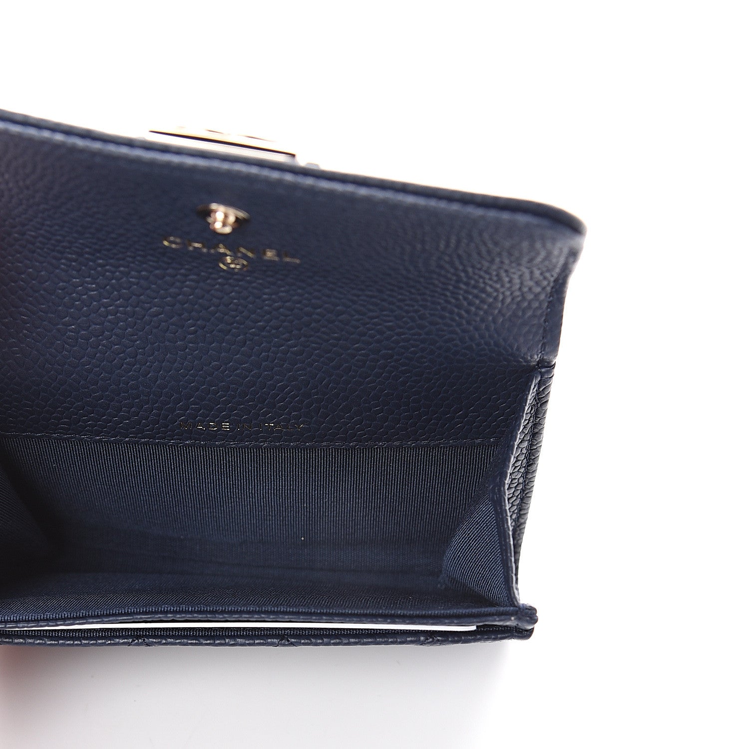 Chanel Caviar Quilted Boy Flap Card Holder Navy 4 of 7
