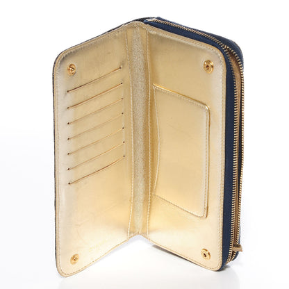 Chanel Denim CC Zip Around Wallet 6 of 8