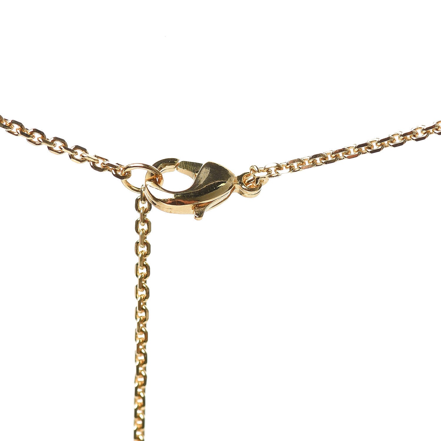 Christian Dior Metal Crystal Pearl Clair D Lune Necklace Gold 4 of 6