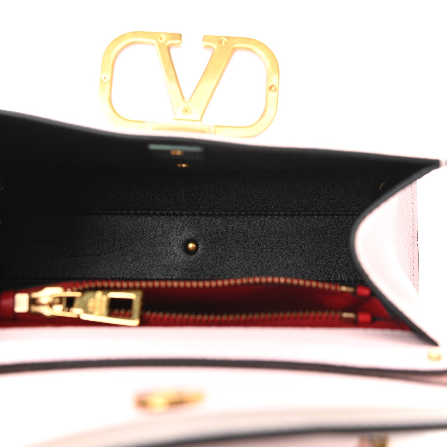 Valentino Garavani Grainy Calfskin Small VSling Top Handle Bag Rose Quartz 4 of 9