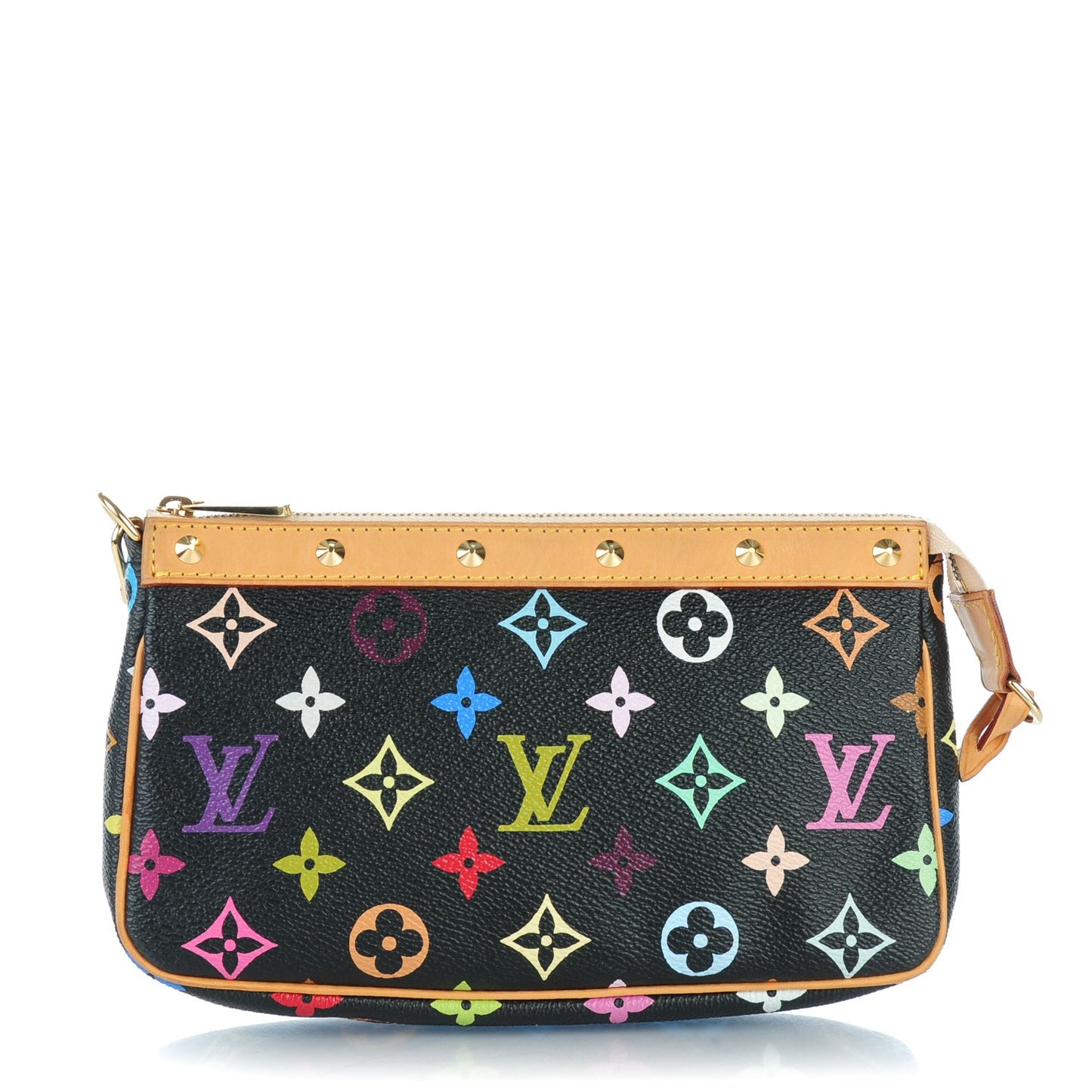 Monogram Multicolor Pochette Accessories Black