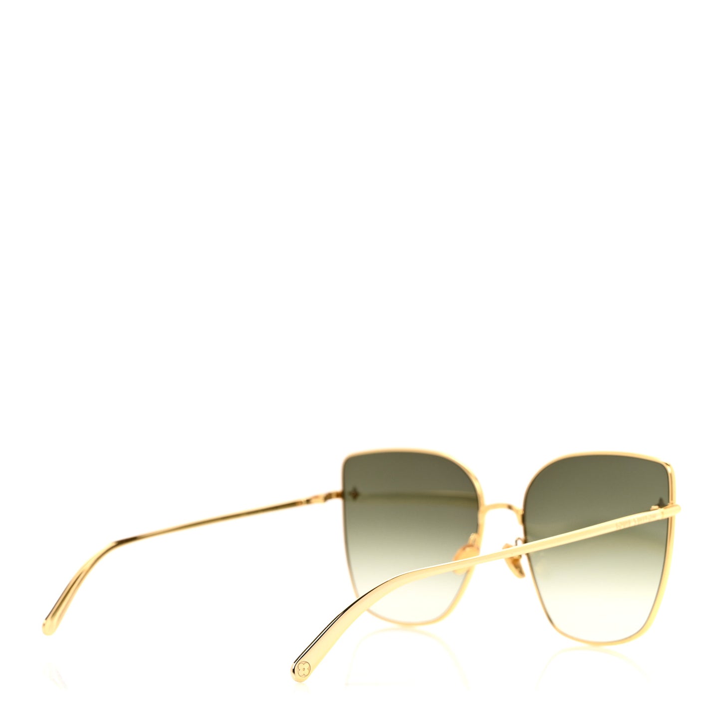 Metal LV Charm Cat Eye Sunglasses Z1720U Gold