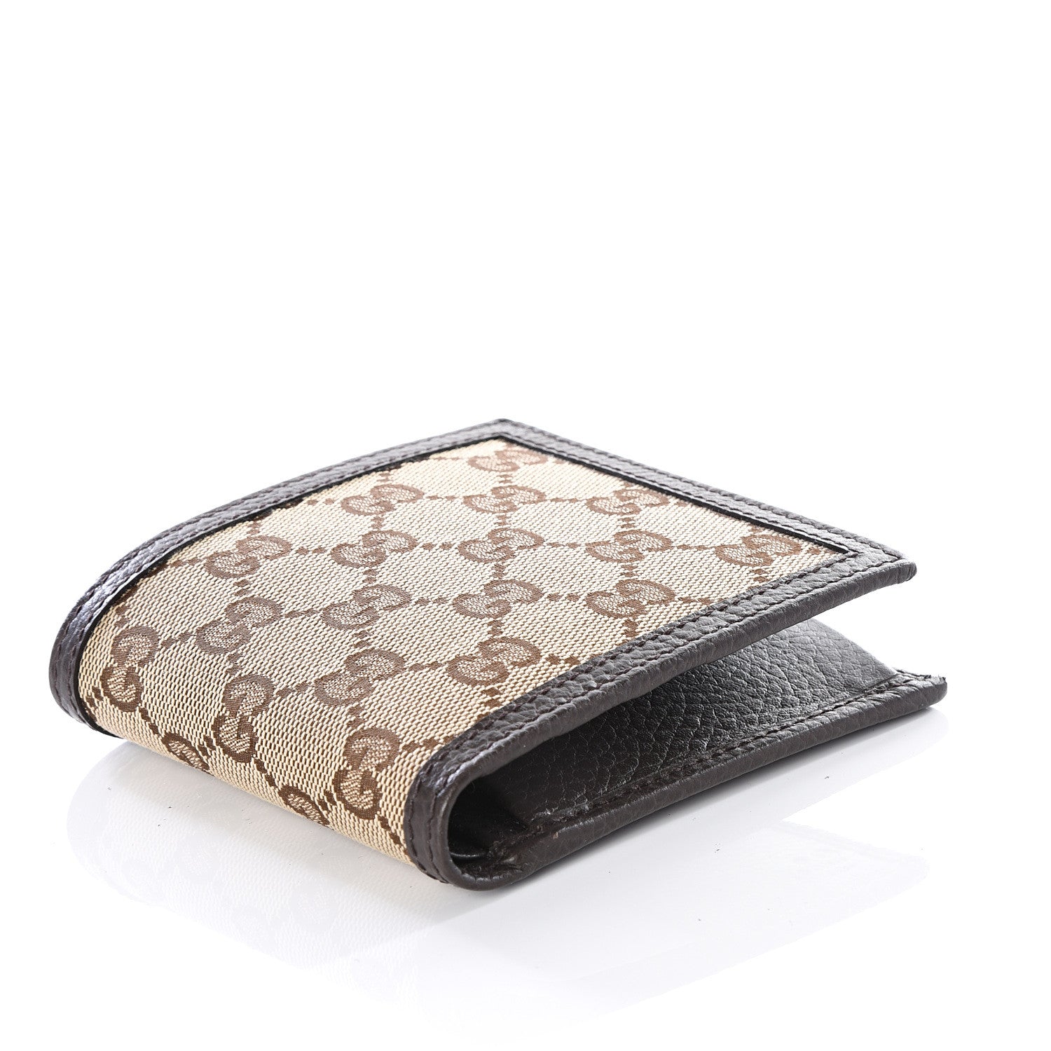 Gucci Monogram Bi-Fold Wallet Dark Brown 3 of 6