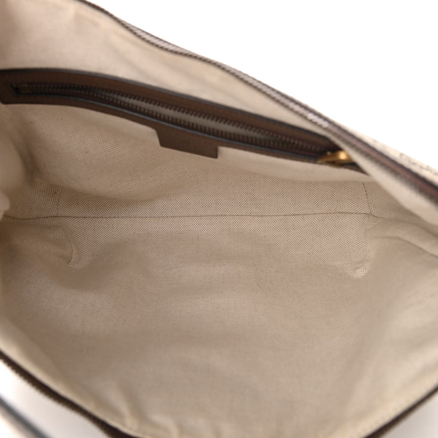 GG Supreme Monogram Web Small Ophidia Half Moon Hobo Brown