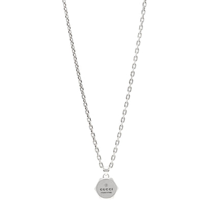 Gucci Sterling Silver Trademark Pendant Necklace 1 of 4