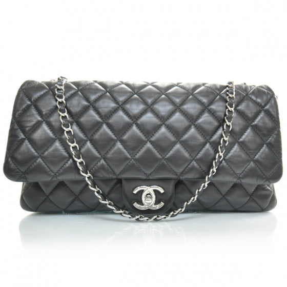 Chanel Lambskin Jumbo Coco Rain Flap Black 1 of 12