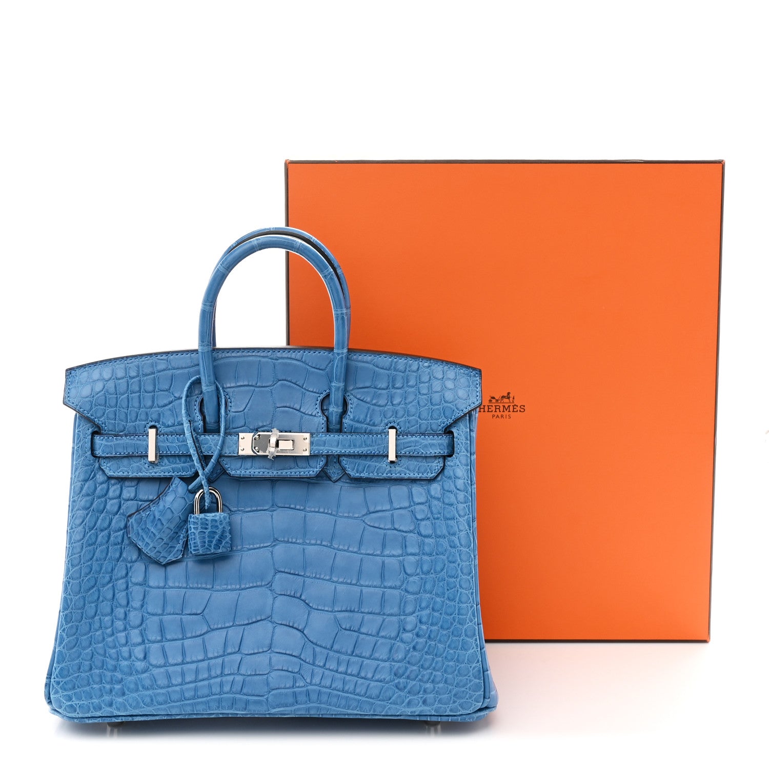 Hermes Matte Alligator Birkin 25 Mykonos 1853165 – FASHIONPHILE