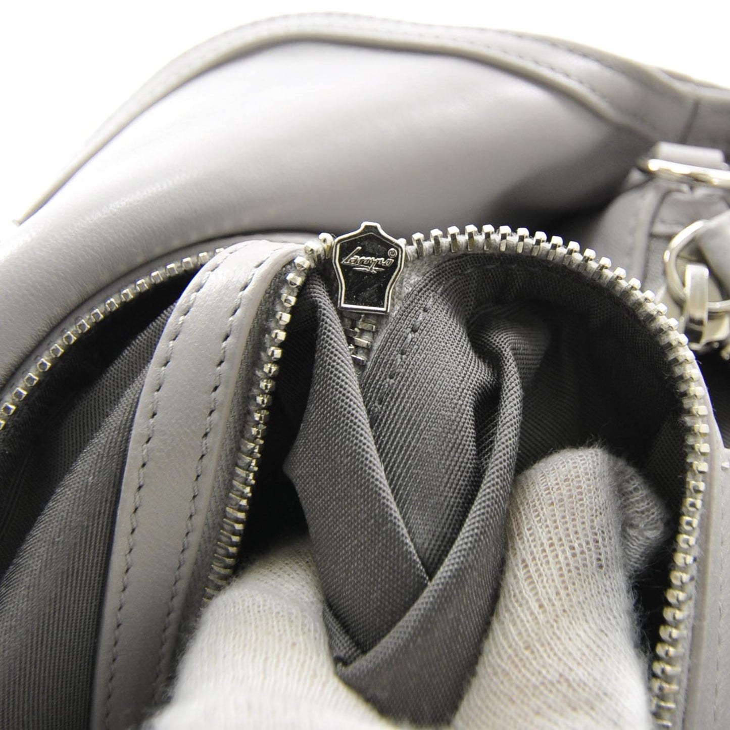 Lambskin Cannage Medium Granville Tote Grey