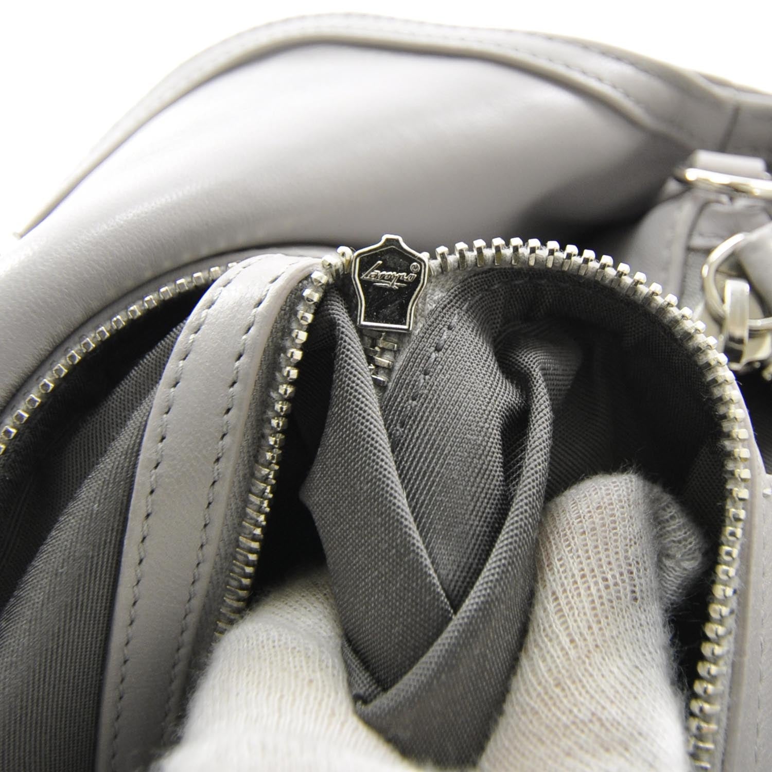 Christian Dior Lambskin Cannage Medium Granville Tote Grey 10 of 10
