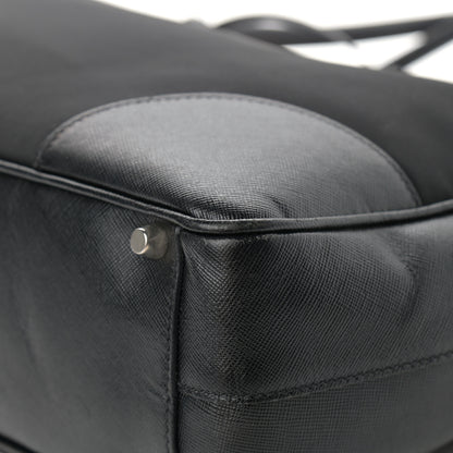 Prada Tessuto Nylon Saffiano Tote Black 10 of 15