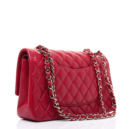 Chanel Caviar Quilted Medium Double Flap Red 3 of 14