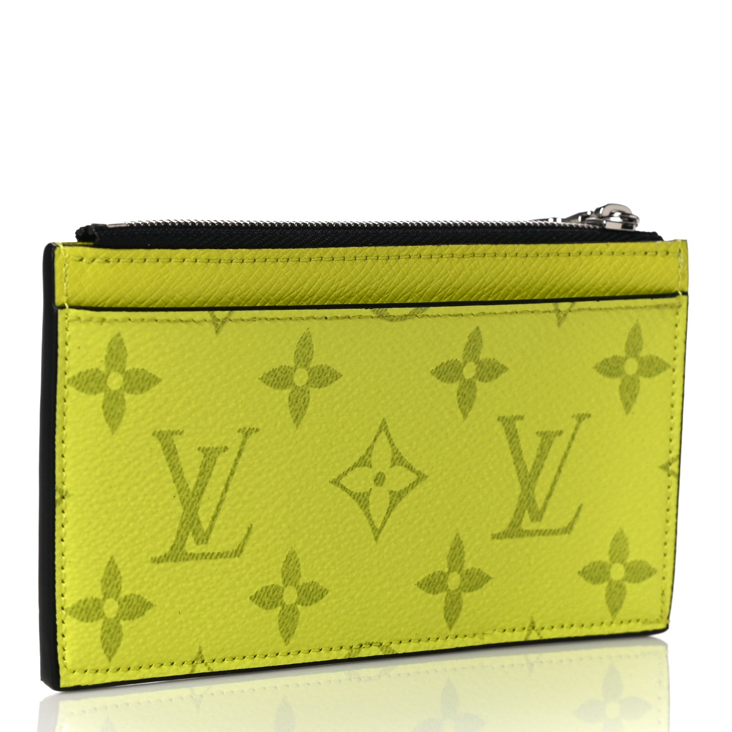 Louis Vuitton Monogram Taiga Coin Card Holder Yellow 3 of 10