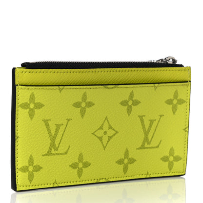 Louis Vuitton Monogram Taiga Coin Card Holder Yellow 3 of 10