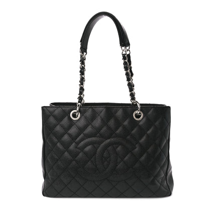 Chanel Caviar Quilted Grand Shopping Tote GST Black 1 of 11